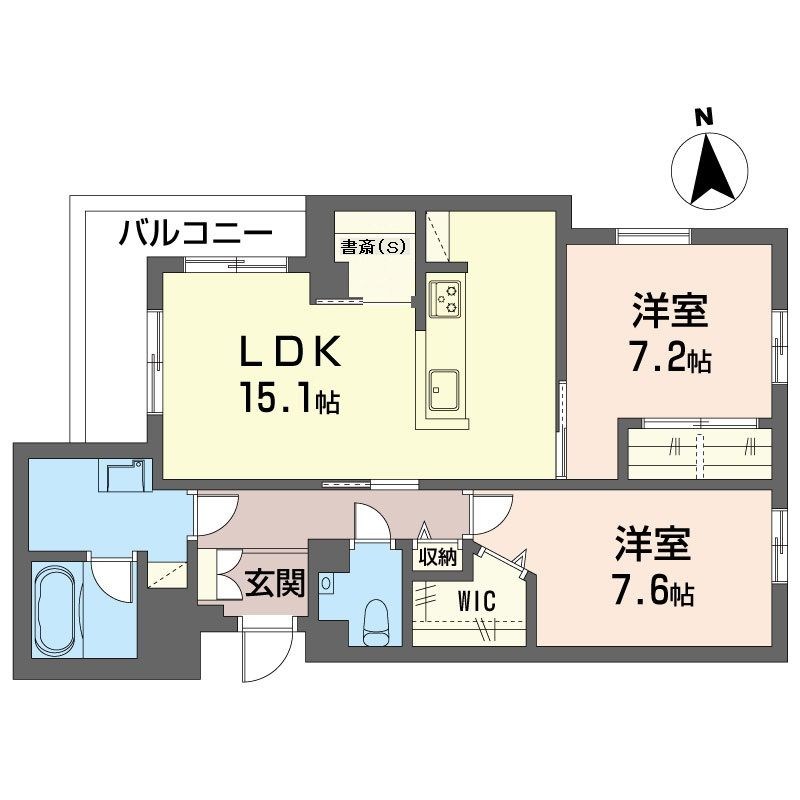 フォンテーヌ　べレオ 間取り