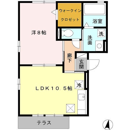 ヴィラージュ川入　B 間取り