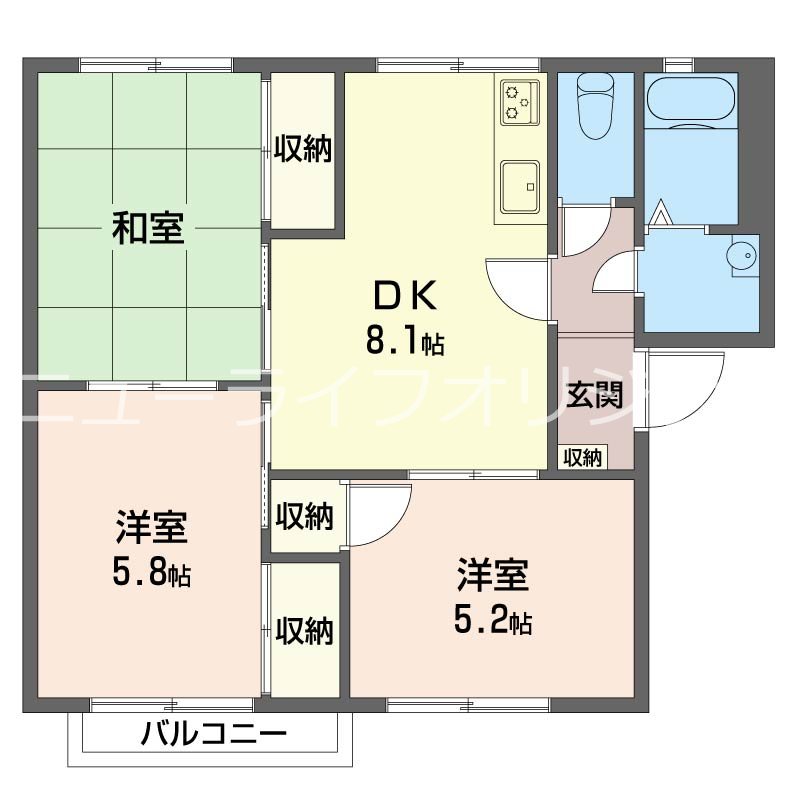 サンシャインタウン　Ａ 間取り