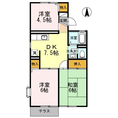 ハイツひまわり 間取り