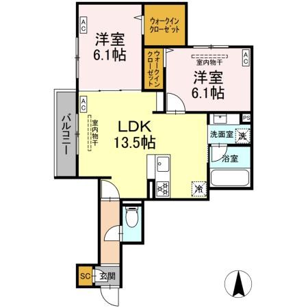 ブリューエン河原口 間取り