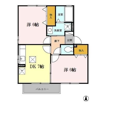 メゾン・ボナール A 間取り