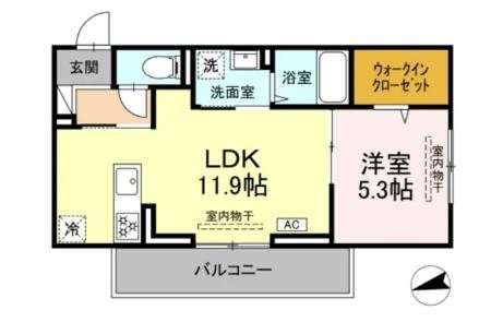 アンソレイユ宮ノ上 間取り