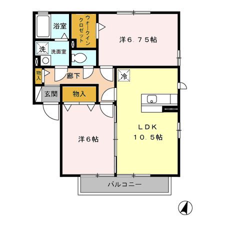 コンフォート　壱番館・弐番館　Ⅱ 間取り