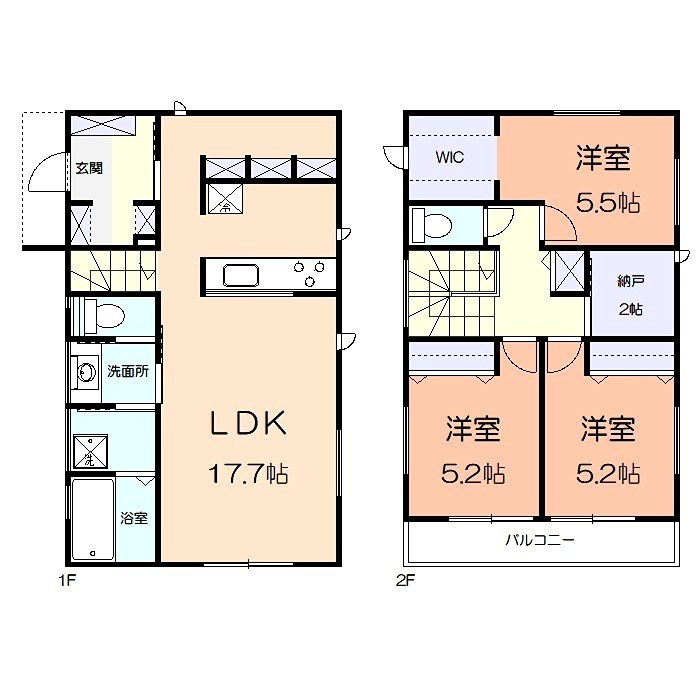 アツギテラスB 間取り