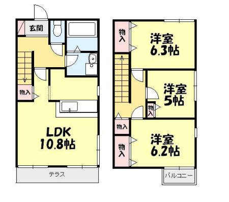 クローバーズヒル　Ａ 間取り