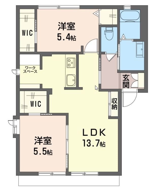 コスモ湘南A 間取り