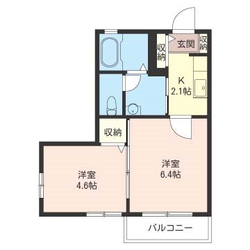 メゾンコキヤージュ 間取り