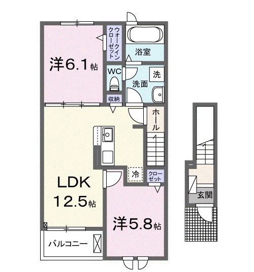 カフア　テラス 間取り