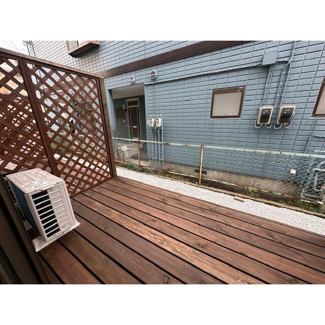 ひなたと春風のラテ ベランダ