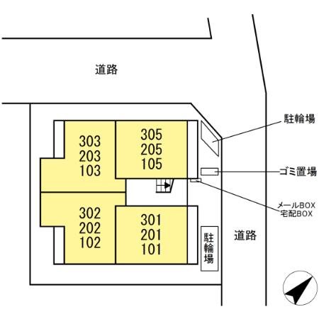 ジェルベーラ東柏ヶ谷 地図（共通）