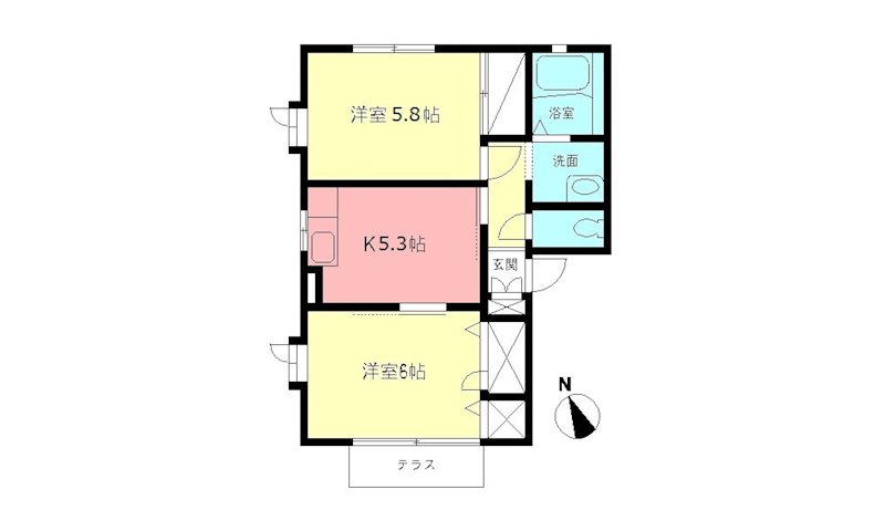 ベルデュールＦⅠ 間取り