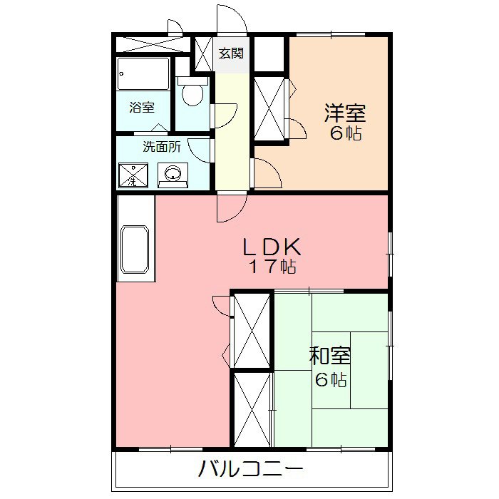 ソレイユ楠 間取り