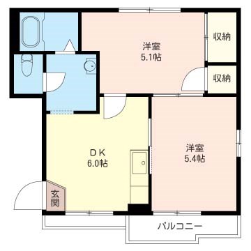 ウエストヴィレッジⅡ 間取り