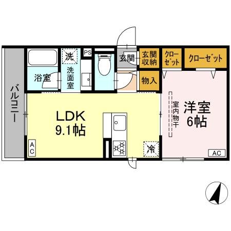 フラクタス東柏ヶ谷 間取り