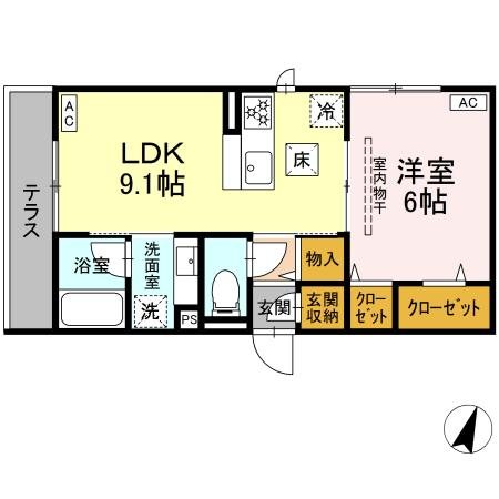 フラクタス東柏ヶ谷 間取り