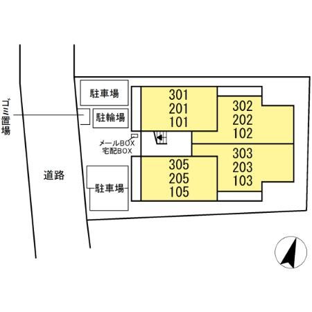 フラクタス東柏ヶ谷 地図（共通）