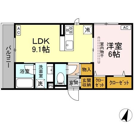 フラクタス東柏ヶ谷 間取り
