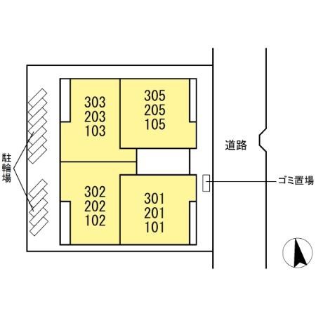 ヴィルフレア深見台 地図（共通）