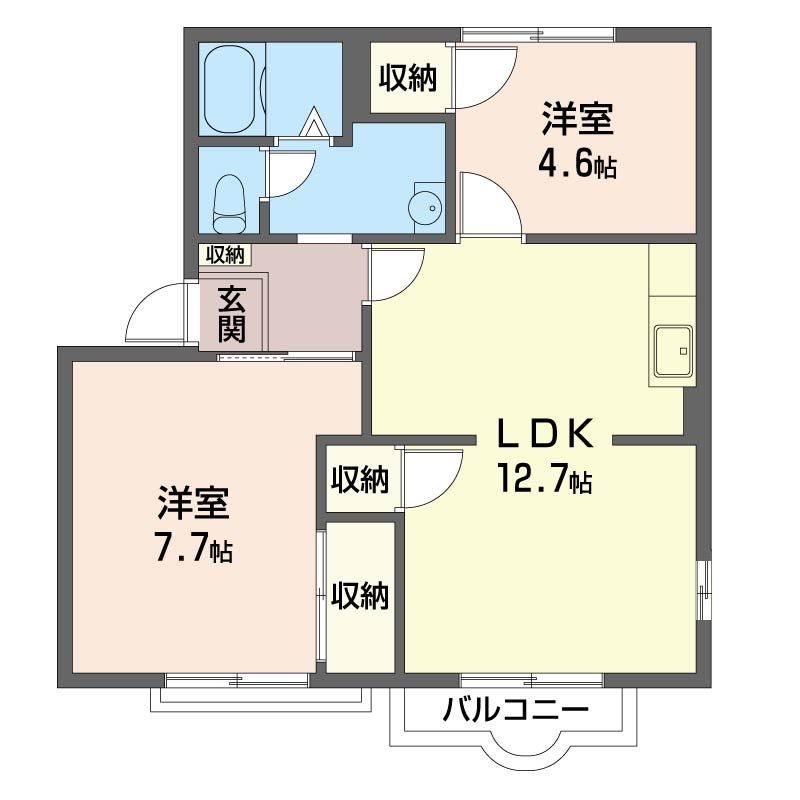 シェ・モワァＢ 間取り