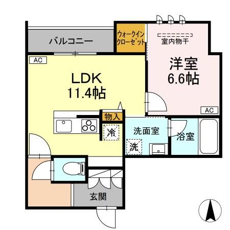 シャーメゾン大和東レジデンス 間取り