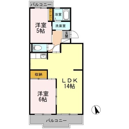 ハビテーションＷＡＤＡ 間取り