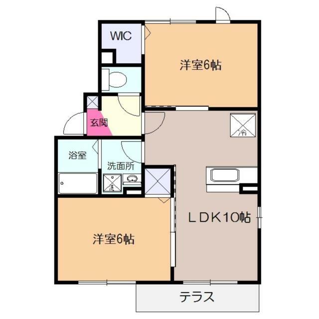 クロシェット　アルブルⅡ 間取り
