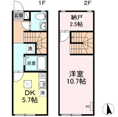 ユニキューブあつあい 間取り