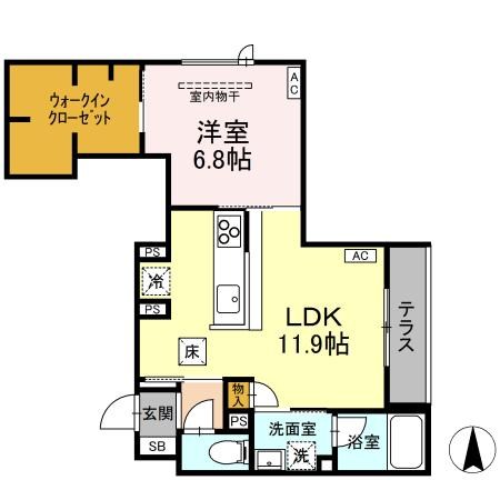 シャーメゾン大和東レジデンス 間取り