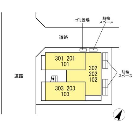 フラクタス南林間 地図（共通）
