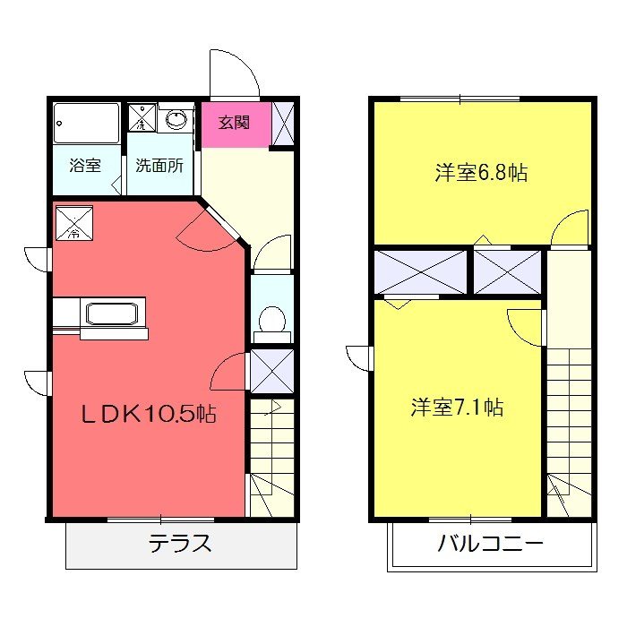 Ｒｅｖｅｒ　Ａｔｓｕｇｉ　Ｃ 間取り