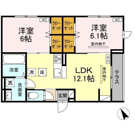 ドムスクレスト森野 間取り