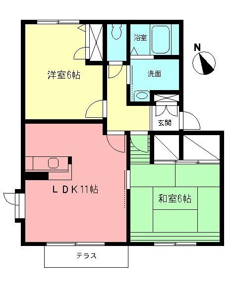 ベルデュールＦⅡ 間取り