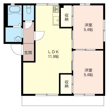 ハイツアゼリア　Ｂ 間取り