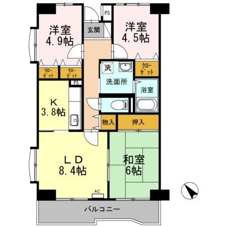 グローリーヒルズⅡ 間取り