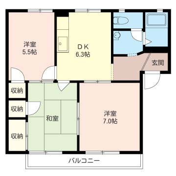 グリーンピア海老名Ｂ 間取り