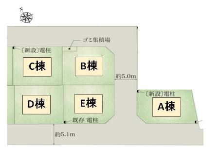 メゾン妻田　Ａ 地図（共通）