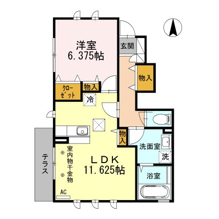 ビラージュ玉川学園　Ａ 間取り