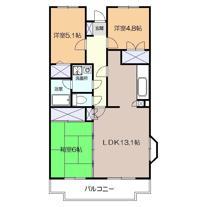 エスポアール高森 間取り