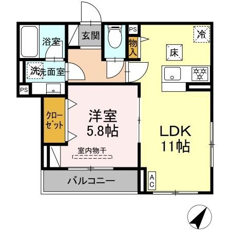 イヴレーア中町 間取り