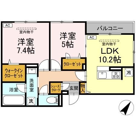 イヴレーア中町 間取り