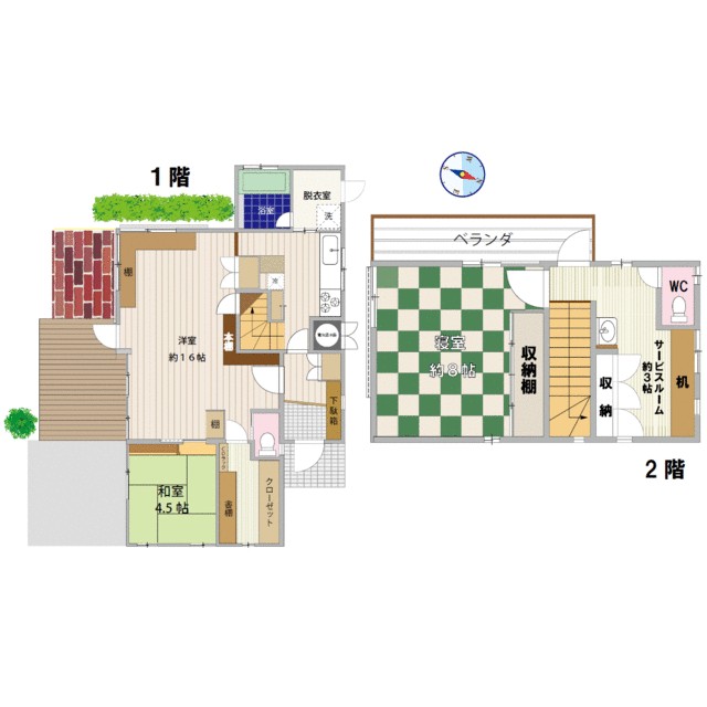 つきみ野８丁目貸家 間取り