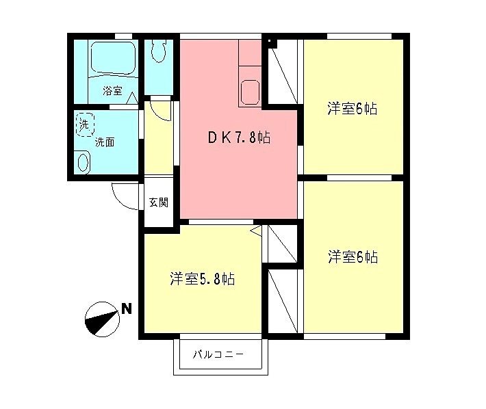 カルムＧＯＴＯ　Ｂ 間取り