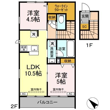 (仮称)亀井野246メゾン  間取り