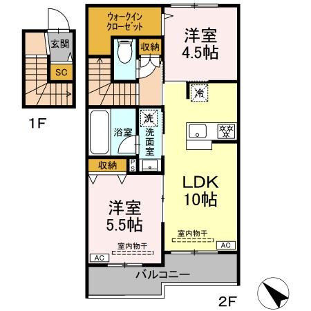 (仮称)亀井野246メゾン  間取り