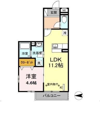 ドミール社家Ⅱ 間取り