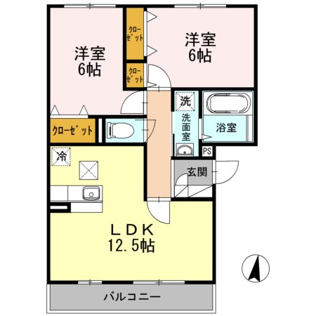 サングレイト　A棟 間取り