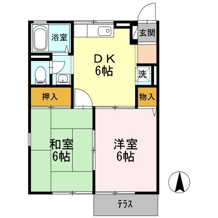 サニーハイツ中村 間取り