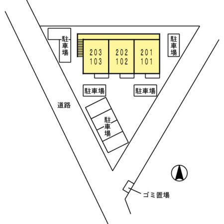 サニーハイツ中村 地図（共通）