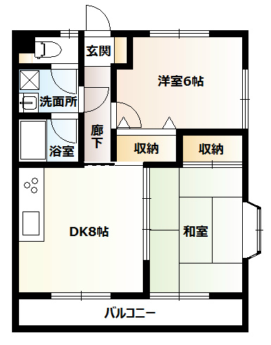 アサミコーポ３ 間取り